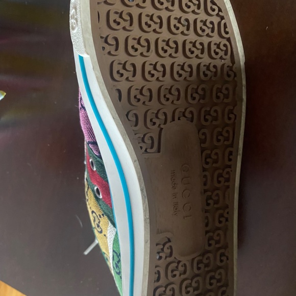 Gucci LIMITED EDITION GUCCI Tennis 1977 Multicolored canvas sneakers - Picture 9 of 12
